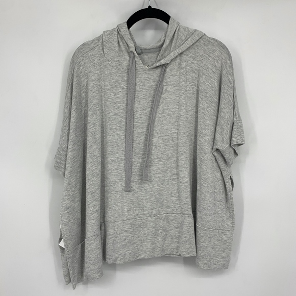 Lou & Grey Tops - Lou & Grey Short Sleeve Boxy Hoodie Top